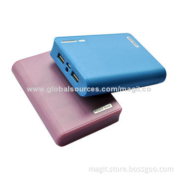 Dual USB power bank, supplier with 8,000/8,800/10,400mAh capacities